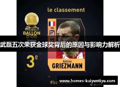 武磊五次荣获金球奖背后的原因与影响力解析